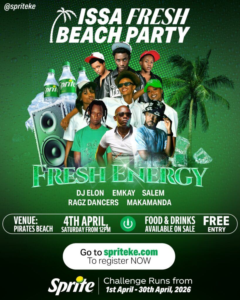 Sprite partner with Safaricom to host youth campaign at Pirates Beach on April 4th 2026.
