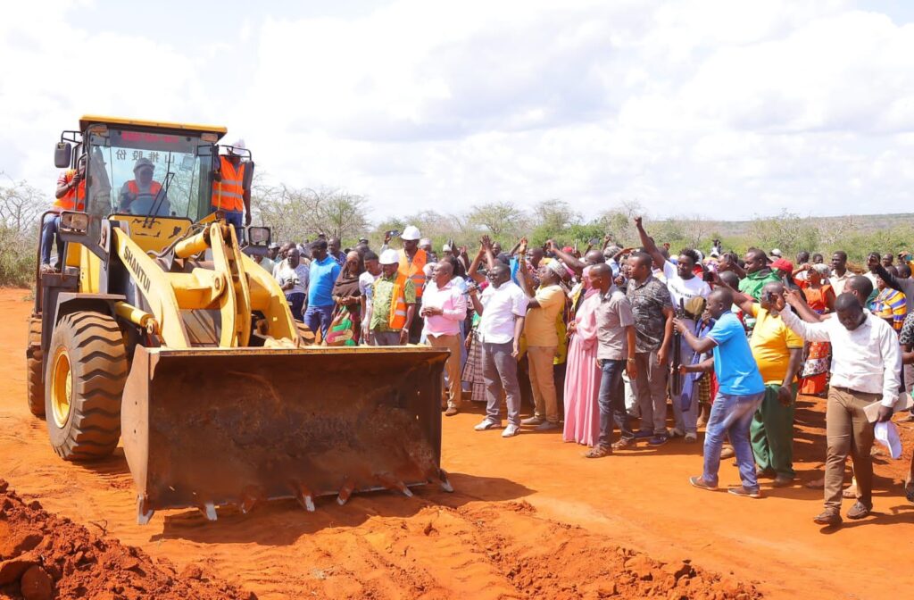 Plans to end end water problem as Kwale governor Fatuma Achani launch the construction of Nzephu dam in Ndavaya ward Kinango.