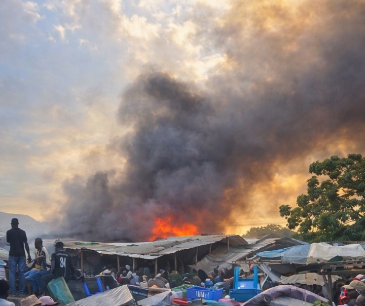 Traders Count Losses After Massive Fire Razes 10 Shops at Ibiza Market, Ukunda